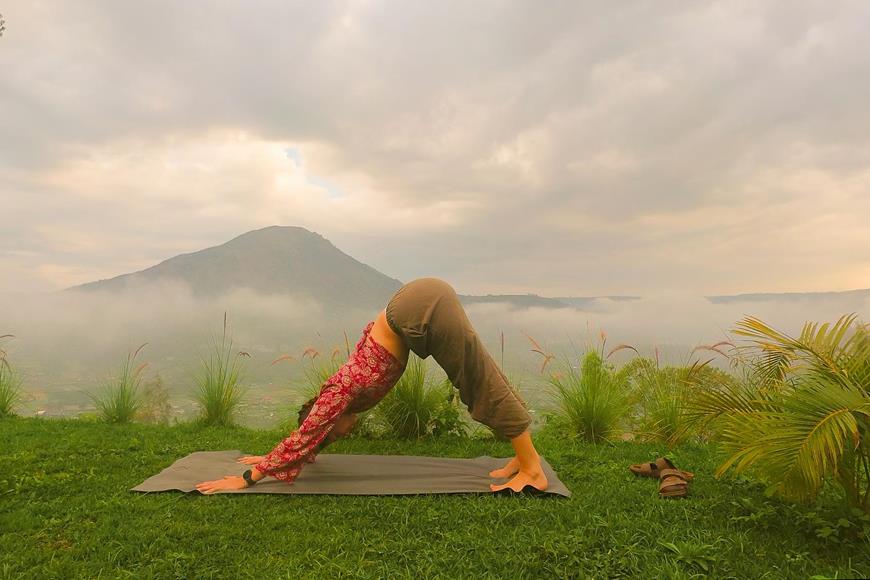 Outdoor yoga